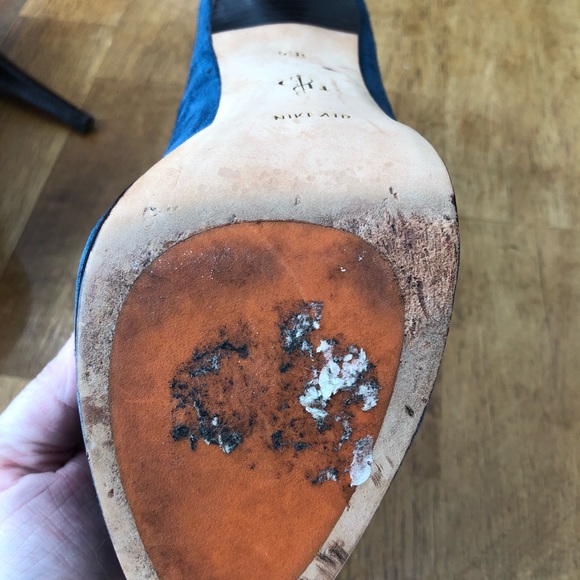 Cole Haan Navy Suede Heels - Picture 6 of 6